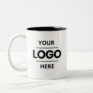Caneca De Café Em Dois Tons Logotipo Empresarial Personalizado de Duas Cores P