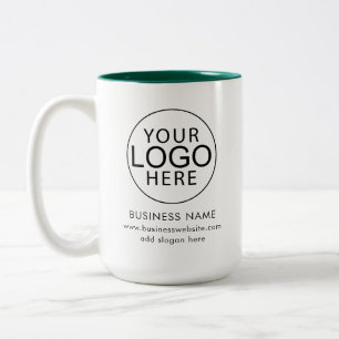 Caneca De Café Em Dois Tons Logotipo Empresarial Promocional Personalizado