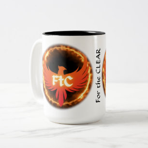 Caneca De Café Em Dois Tons Logotipo FtC Mug 15oz (personalizável) - Para a CL