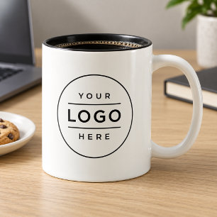 Caneca De Café Em Dois Tons Logotipo Personalizado de Negócios Marca Promocion
