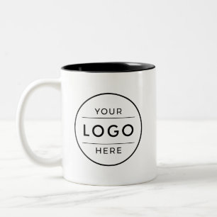 Caneca De Café Em Dois Tons Logotipo Promocional Personalizado Moderno para Em
