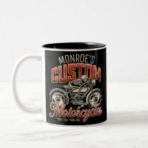 Loja de Motocicletas Esqueleto NOME Personalizado