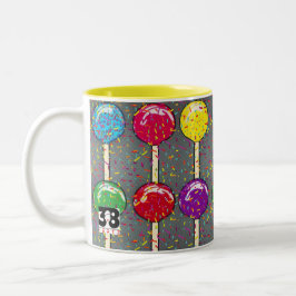 Caneca De Café Em Dois Tons Lollipop Love