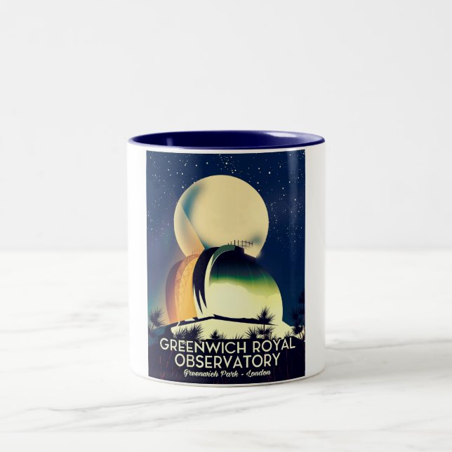 Caneca De Café Em Dois Tons London Royal Observatory Greenwich (Centro)