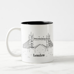 Caneca De Café Em Dois Tons Londres