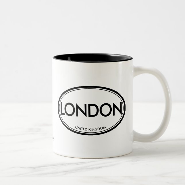Caneca De Café Em Dois Tons Londres, Reino Unido (Direita)