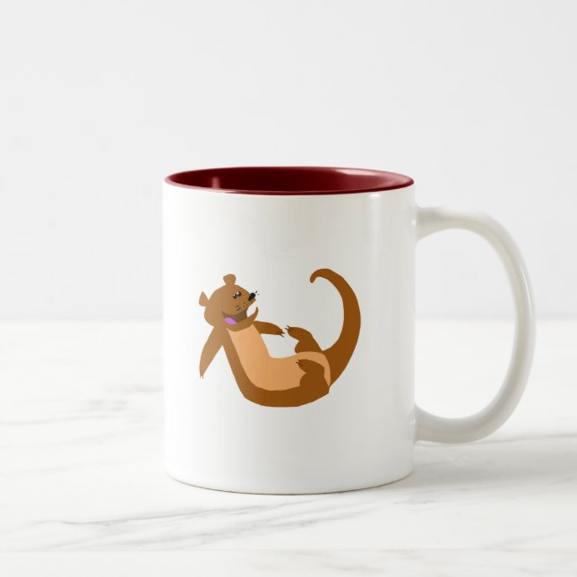 Caneca De Café Em Dois Tons Lontra (Direita)