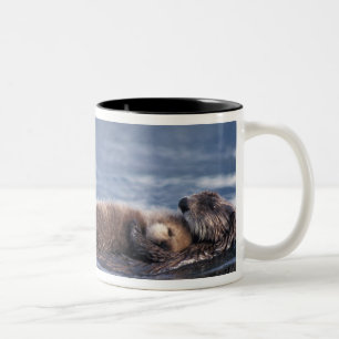Caneca De Café Em Dois Tons lontra marinha, Enhydra lutris lutris