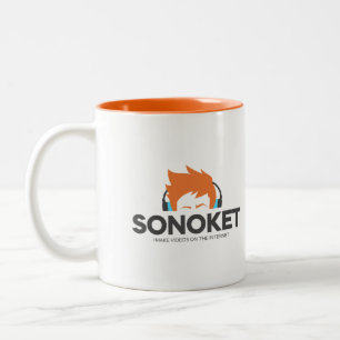 Caneca De Café Em Dois Tons Loop 'Em Mug