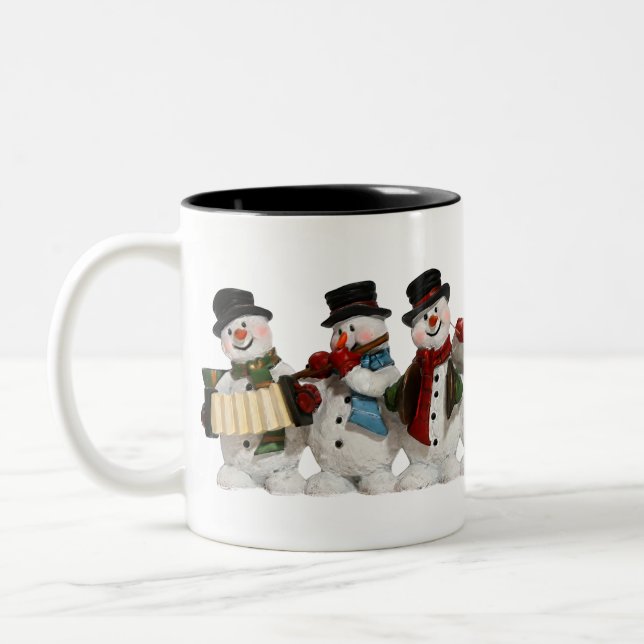 Caneca De Café Em Dois Tons L'Orchestre des Bonhommes de Neige (Esquerda)