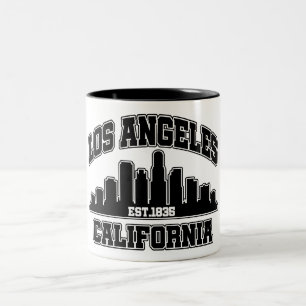 Caneca De Café Em Dois Tons Los Angeles, Califórnia