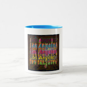 Caneca De Café Em Dois Tons Los Angeles Sparkle Mug