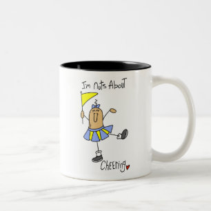Caneca De Café Em Dois Tons Loucas por Camisetas e Presentes de Torcida