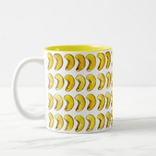 Caneca De Café Em Dois Tons Loucos de caju Pato de Comida