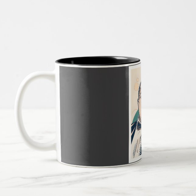 Caneca De Café Em Dois Tons Louis Armstrong (Esquerda)