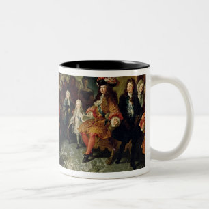 Caneca De Café Em Dois Tons Louis XIV que recebem o embaixador persa