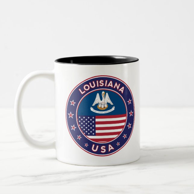 Caneca De Café Em Dois Tons Louisiana (Esquerda)