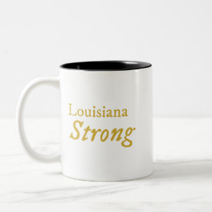 Caneca De Café Em Dois Tons Louisiana Strong Coffee Mug