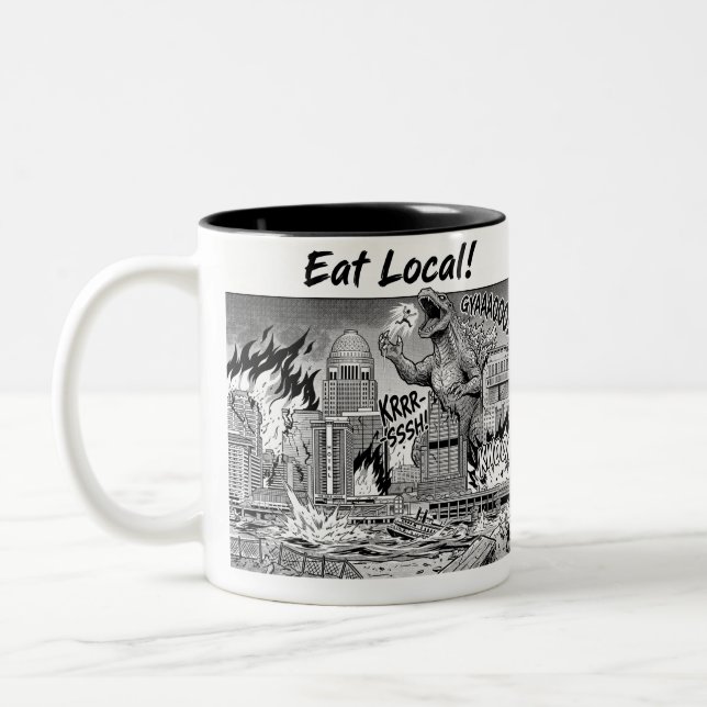 Caneca De Café Em Dois Tons Louisville Coma Local 2 (Esquerda)