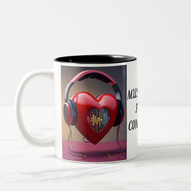 Caneca De Café Em Dois Tons "Love Breed Daily" (Esquerda)