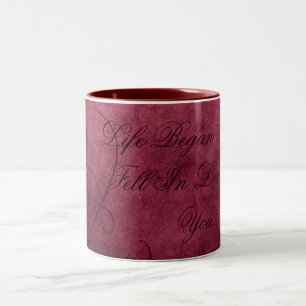 Caneca De Café Em Dois Tons Love- Coffee Mug: Coleção de Crepúsculos do Amor