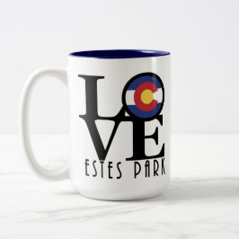 Caneca De Café Em Dois Tons LOVE Estes Park 15oz