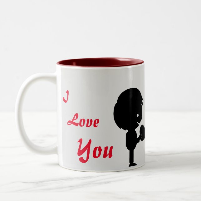 Caneca De Café Em Dois Tons Love Mug (Esquerda)
