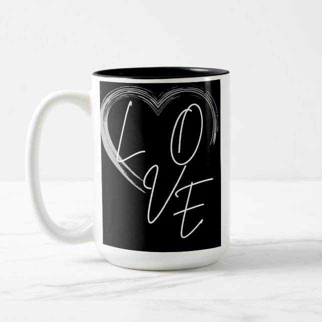 Caneca De Café Em Dois Tons Love Mug (Esquerda)