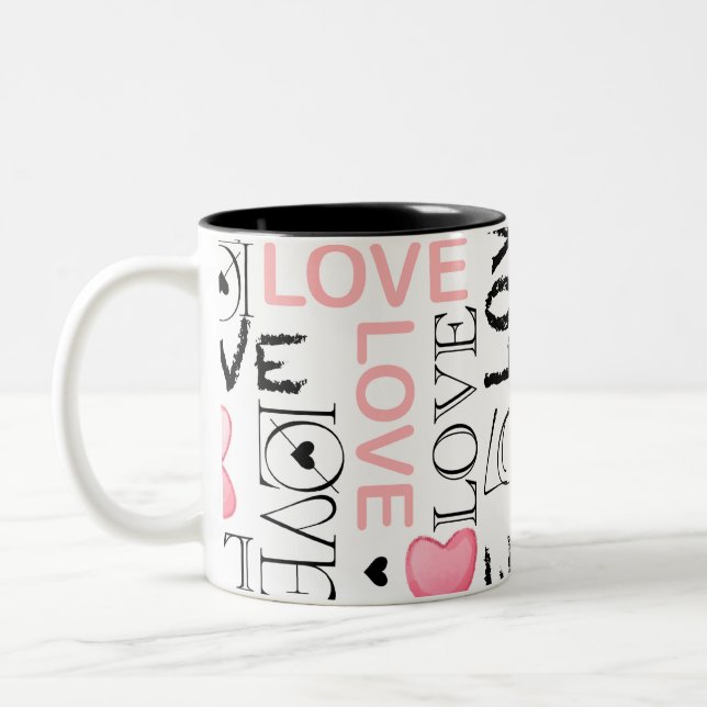 Caneca De Café Em Dois Tons Love Mug (Esquerda)
