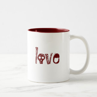 Caneca De Café Em Dois Tons Love Mug