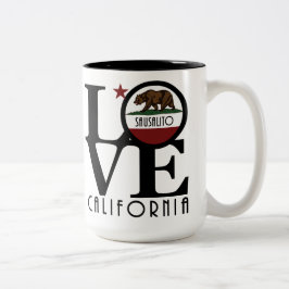 Caneca De Café Em Dois Tons LOVE Sausalito 15oz