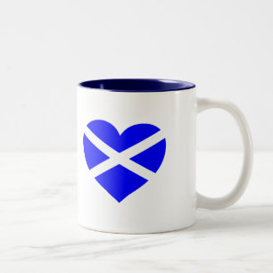 Caneca De Café Em Dois Tons Love Scotland Mug