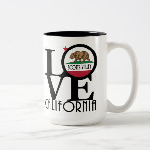 Caneca De Café Em Dois Tons LOVE Scotts Valley 15oz