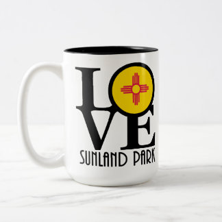 Caneca De Café Em Dois Tons LOVE Sunland Park 15oz