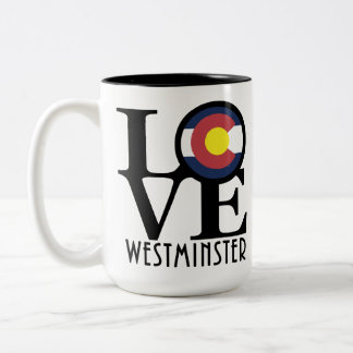 Caneca De Café Em Dois Tons LOVE Westminster Colorado 15oz