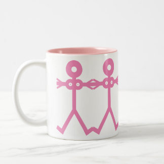 Caneca De Café Em Dois Tons Love Women Pink 2006 Icon Art
