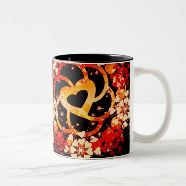 Caneca De Café Em Dois Tons LoveCircler Mug/Drinkwares (Direita)