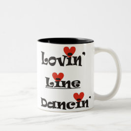 Caneca De Café Em Dois Tons Lovin'Line Dancin'