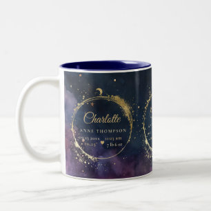 Caneca De Café Em Dois Tons Lua Celestial Presente Estatua Marinho Keepsasasau