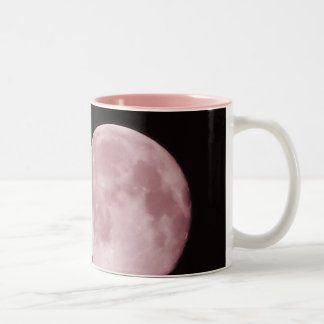 Caneca De Café Em Dois Tons Lua cor-de-rosa