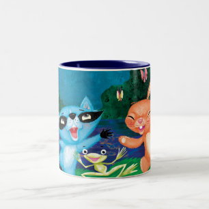 Caneca De Café Em Dois Tons Lua do outono