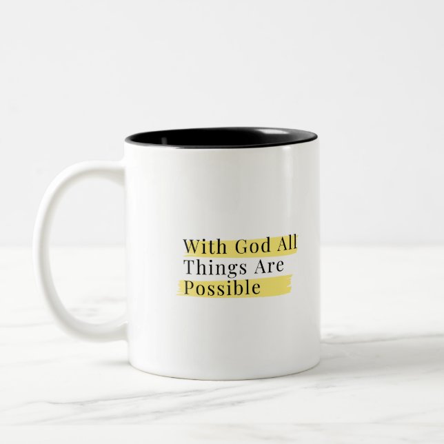 Caneca De Café Em Dois Tons Lucas 1:37 (Esquerda)