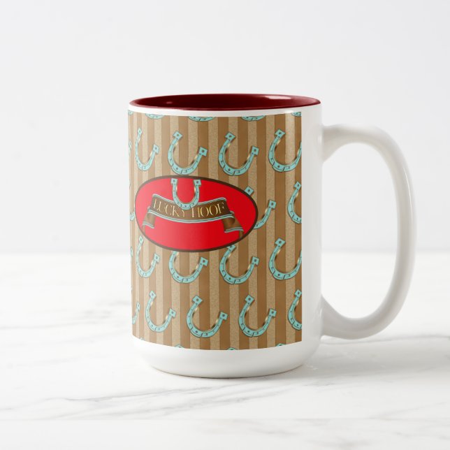 Caneca De Café Em Dois Tons Lucky Hoof - Café, Tea Mug, Copa (Direita)