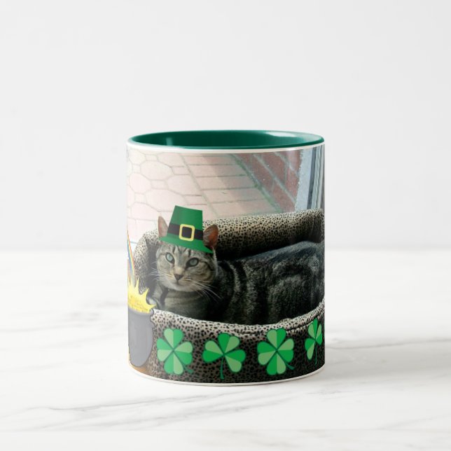Caneca De Café Em Dois Tons Lucky Irish Indigo (Centro)