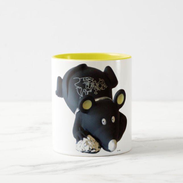 Caneca De Café Em Dois Tons Lucky Mouse Mug (Centro)