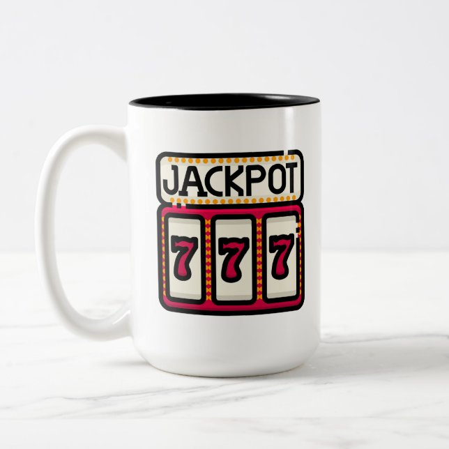 Caneca De Café Em Dois Tons Lucky Seven Mugs - Copas (Esquerda)