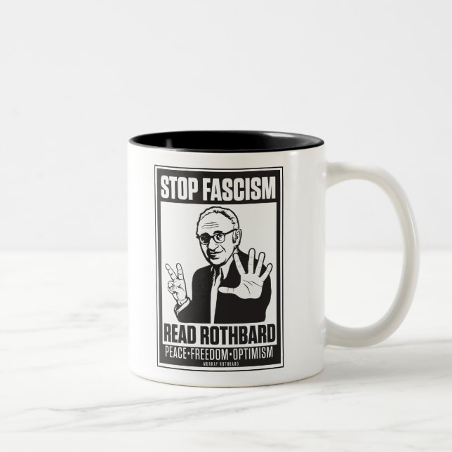 Caneca De Café Em Dois Tons Ludwig von Mises Mug (Direita)