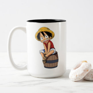 Caneca De Café Em Dois Tons Luffy One Piece Mug