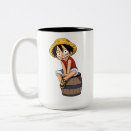 Caneca De Café Em Dois Tons Luffy One Piece Mug