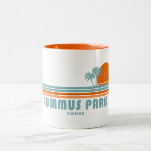 Caneca De Café Em Dois Tons Lummus Park Florida Sun Palm Trees
